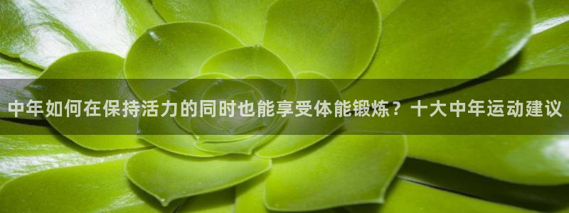 关键词：中年如何在保持活力的同时也能享受体能锻炼？十大中年运动建议