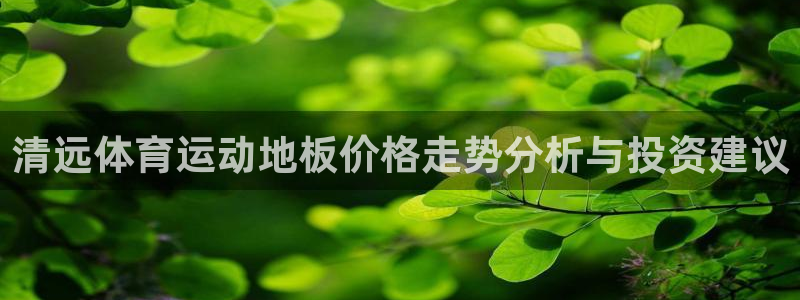 v66体育彩票：清远体育运动地板价格走势分析与投资建议